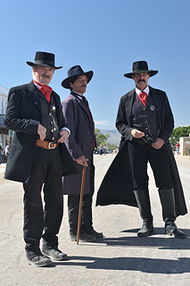 Wyatt Earp, Doc Holliday und Virgil Earp