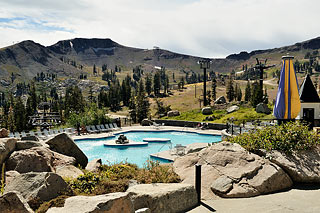 Pool auf dem Squaw Valley Peak
