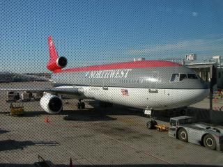 DC10 der Northwest Airline in Detroit
